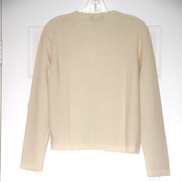 SONIA RYKIEL Paris Sweater Pullover Vanilla Angora Wool Blend Knit SR Logo 40EU - Picture 2 of 10